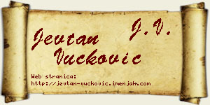 Jevtan Vučković vizit kartica